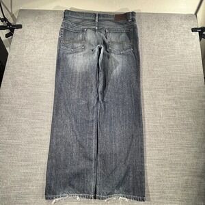 Perry Ellis Straight Leg Jeans Mens 36x32 Blue Good Cotton Denim 1506